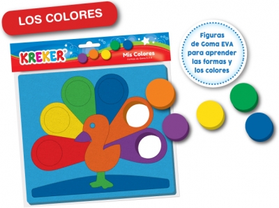 Los Colores - Puzzle De Goma Eva Para Armar Y Aprender Los Colores