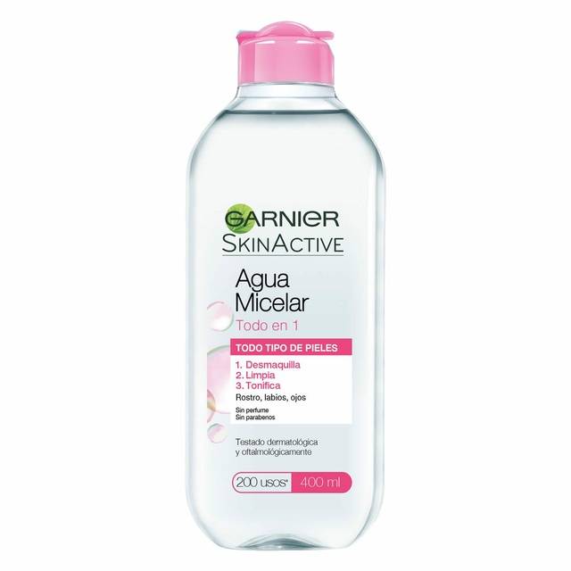 Garnier Skin Active - Agua Micelar 3 En 1 400ml - Piel Seca Y Sensible
