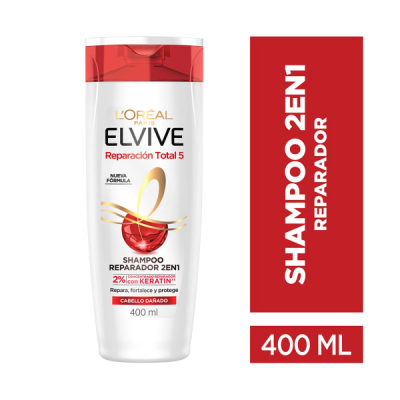 Elvive Shampoo X 400ml Rt5 + Keratina  2 En 1