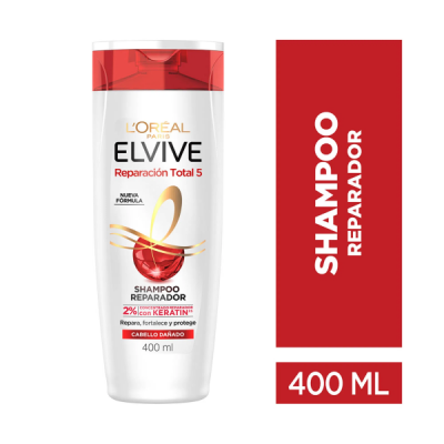 Elvive Shampoo X 400ml Rt5 + Keratina  