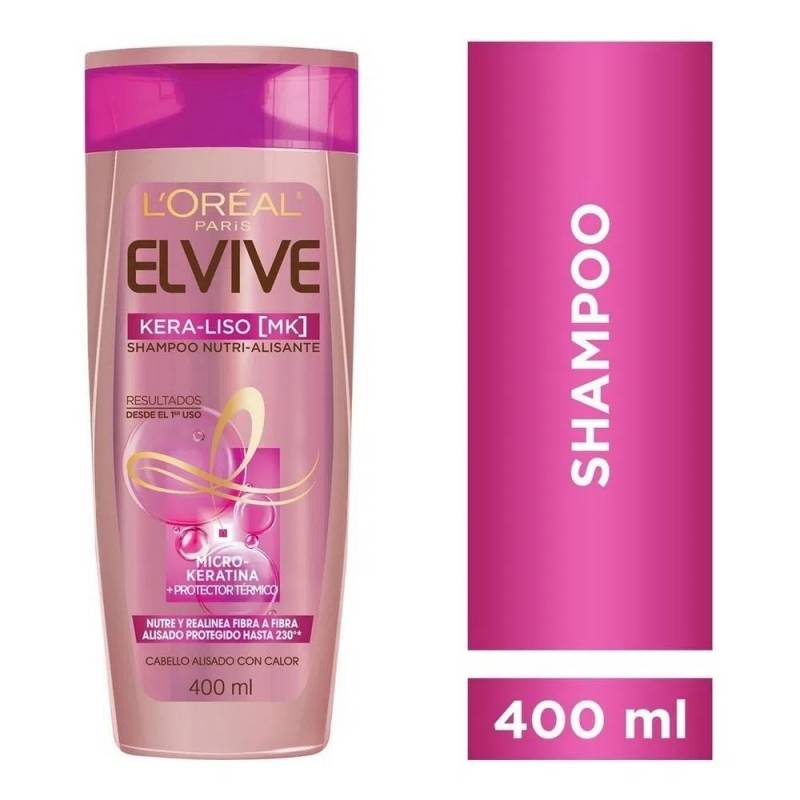 Elvive Shampoo X 400ml Kera-liso Mk Keratina
