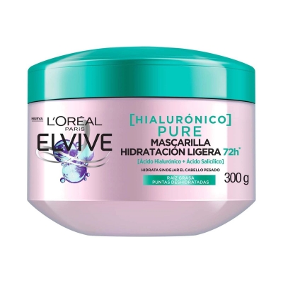 Elvive Crema De Tratamiento X 300ml Hidra HialurÓnico Pure