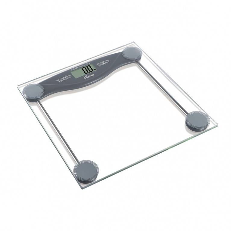 Silfab - Balanza Digital Slim Vidrio Tremplado Transparente