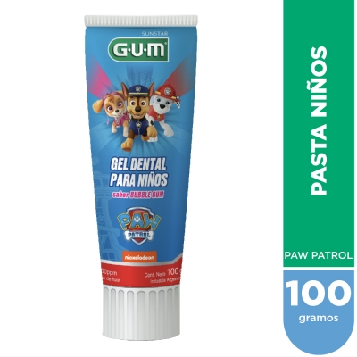 Gum Paw Patrol - Gel Dental Nios X 100 Gr Sabor Bubble Gum