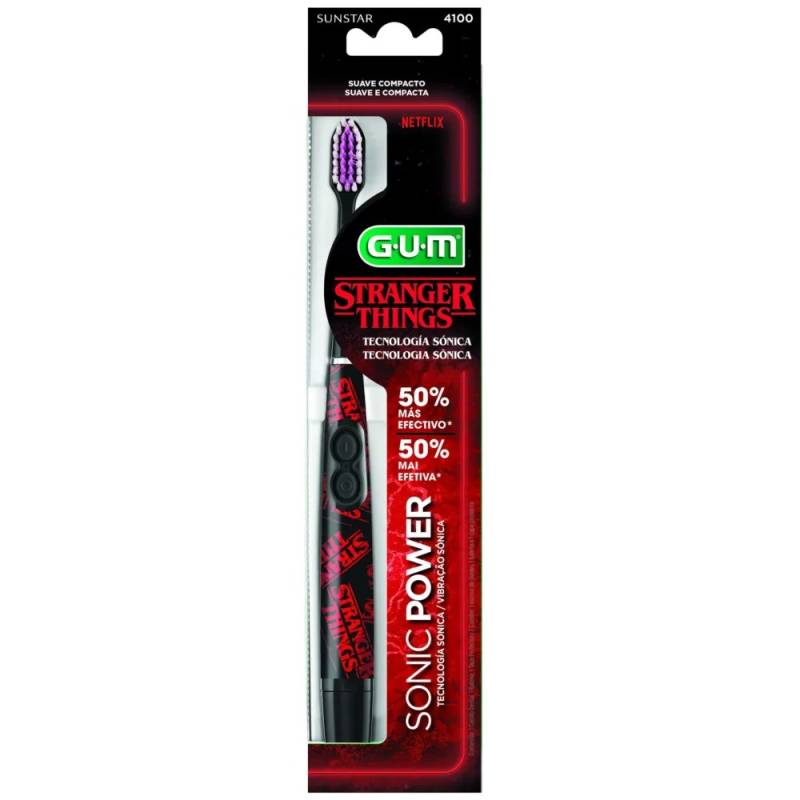 Gum 4100St - Sonic Deep Clean Cepillo Stranger Things
