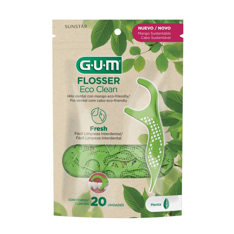 Gum 831Lu2 Flossers Eco Clean X 20U