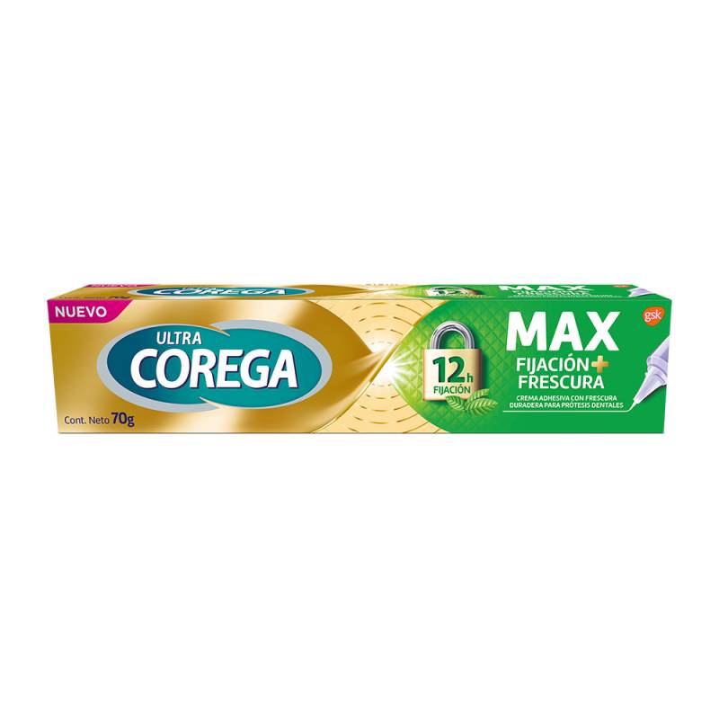 Adhesivo Dental - Ultra Corega Crema Max Fijacion + Frescura 70gr