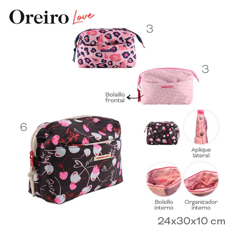 Portacosmeticos Oreiro Love 29334