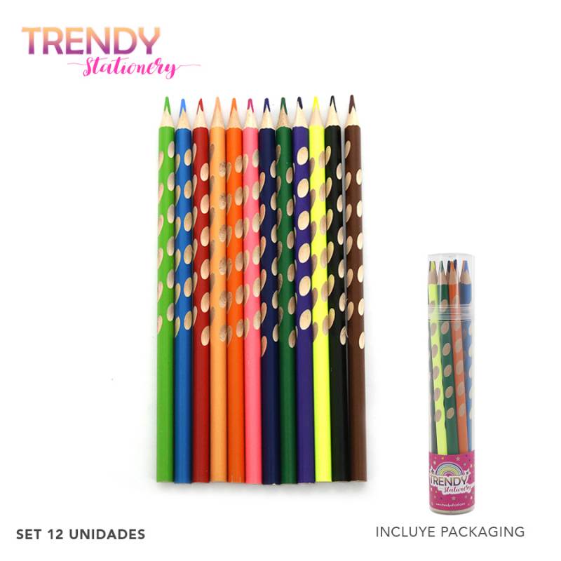 Set De Lapices Trendy X 12 Unid.14702