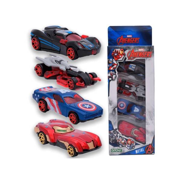 Autitos De  Metal Avengers X4 Unidades