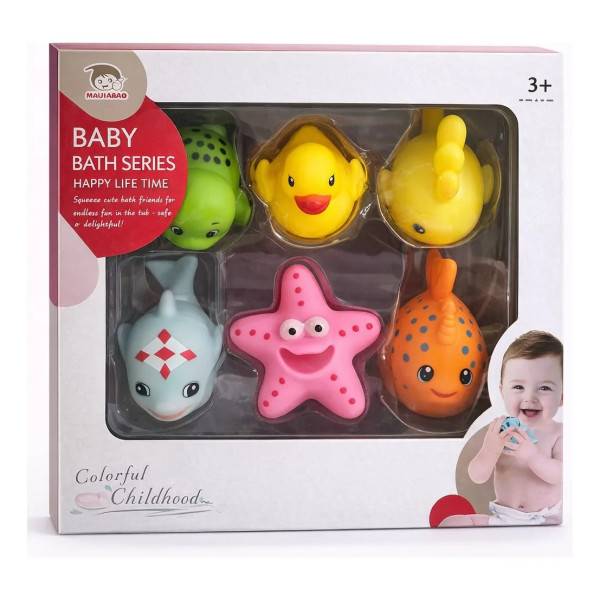 Juguetes De Bebe Para Baño X6 Piezas