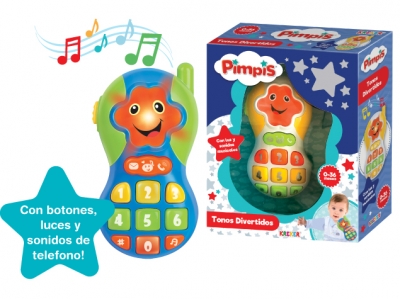 Pimpis - Telefono Movil Con Botones, Luces Y Sonido
