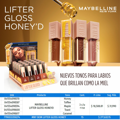 Maybelline Bom Lifter Gloss Honey