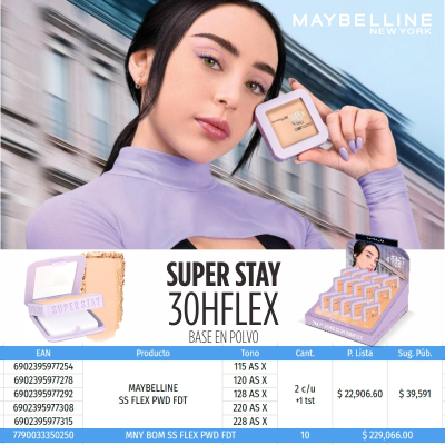 Maybelline Bom Ss Flex Pwd Fdt
