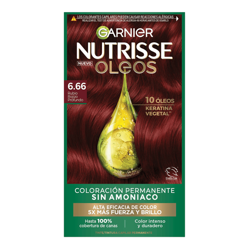 Nutrisse Oleos Rubio Rojizo Profundo 6.66
