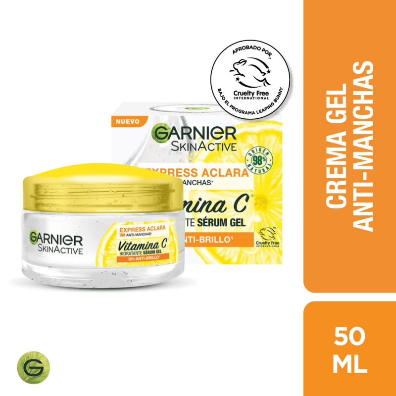 Garnier Skin Active - Express Aclara Crema Gel Hidratante Anti-manchas X 50ml