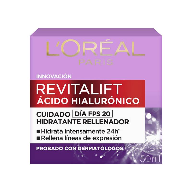 Loreal Revitalift - Crema De Día Con Ácido Hialurónico X 50Ml