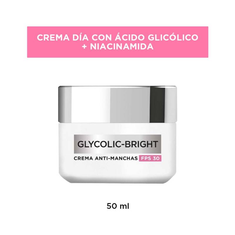 Loreal Glycolic Bright - Crema De Dia Fps30 50Ml