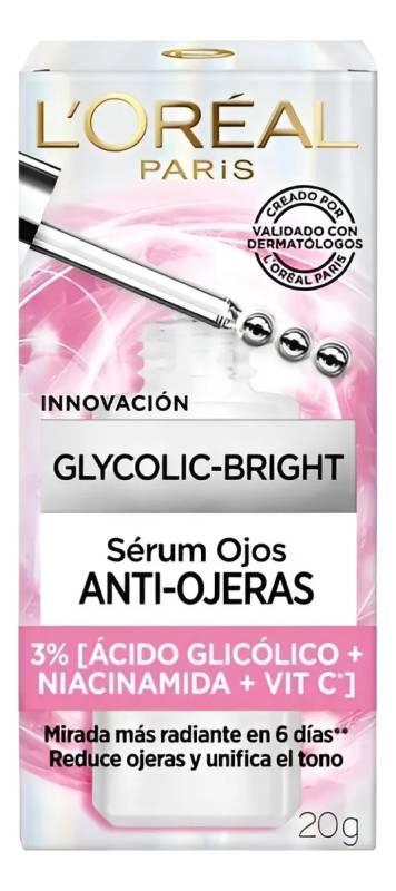 Loreal Glycolic Bright - Serum Anti Ojeras 20Ml
