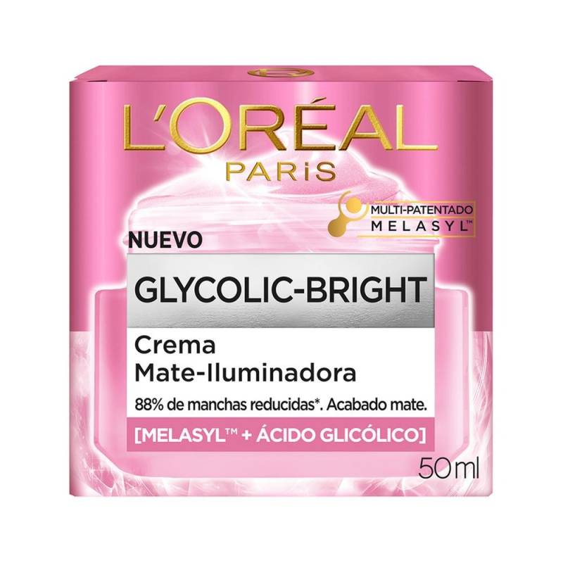 Loreal Glycolic Bright - Crema Mate-Iluminadora 50Gr