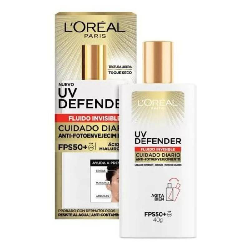 Loreal Uv Defender - Fluído Invisible Fps 50+ 40G