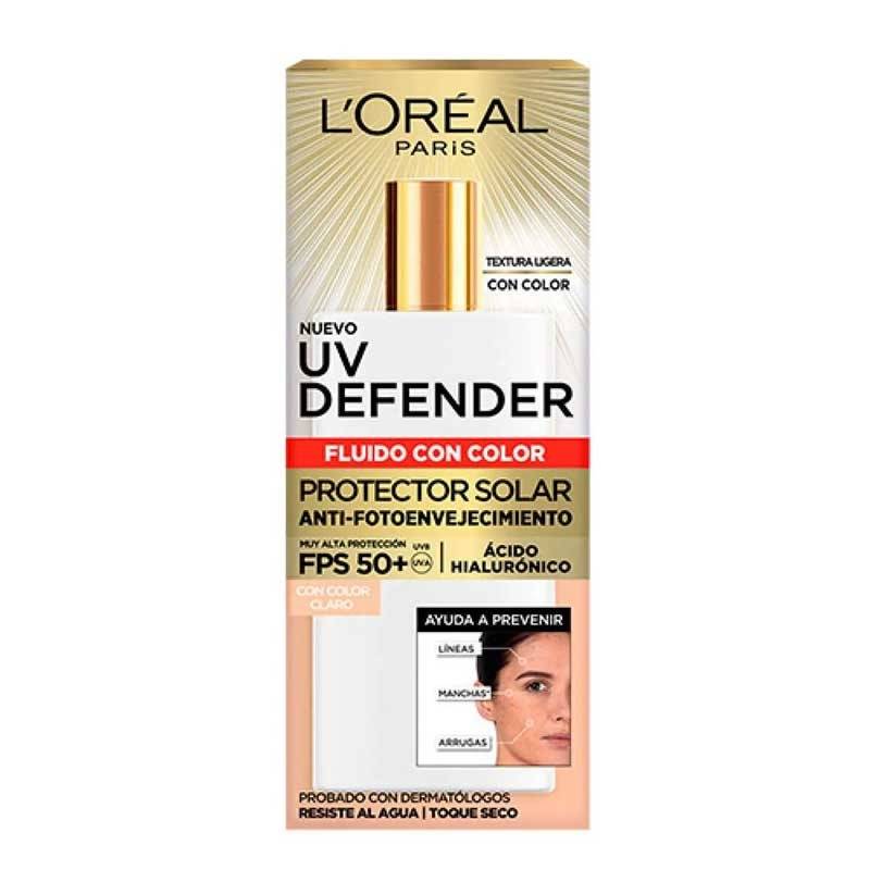 Loreal Uv Defender - Fluído Tono Claro Fps 50+ 40G