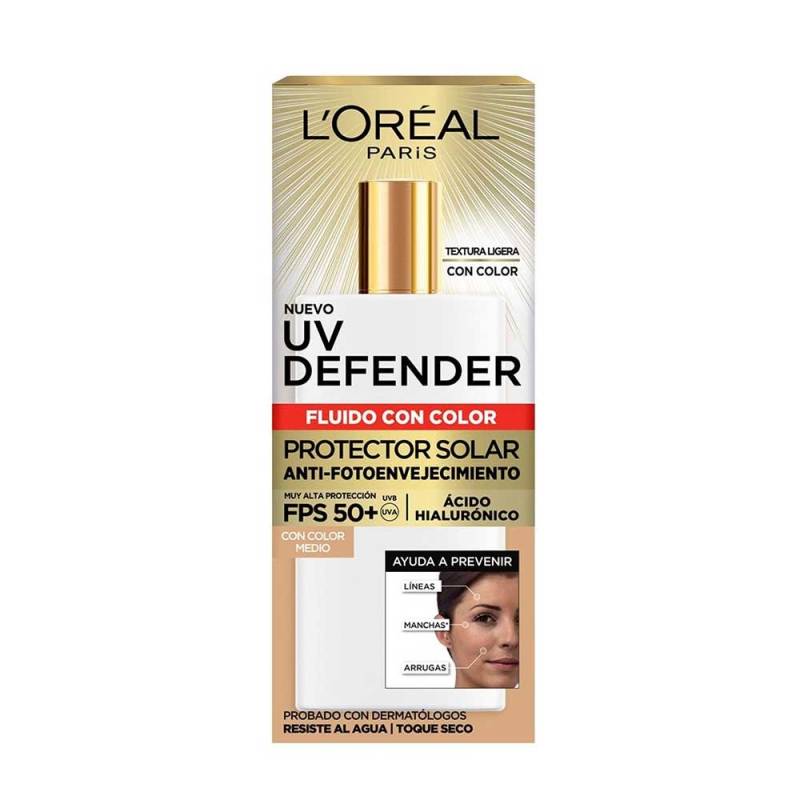 Loreal Uv Defender - Fluído Medio Fps 50+ 40G