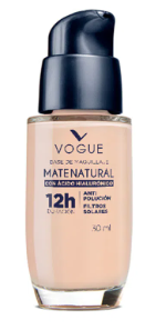 Vogue Base Maquillaje Mate Natural- Natural