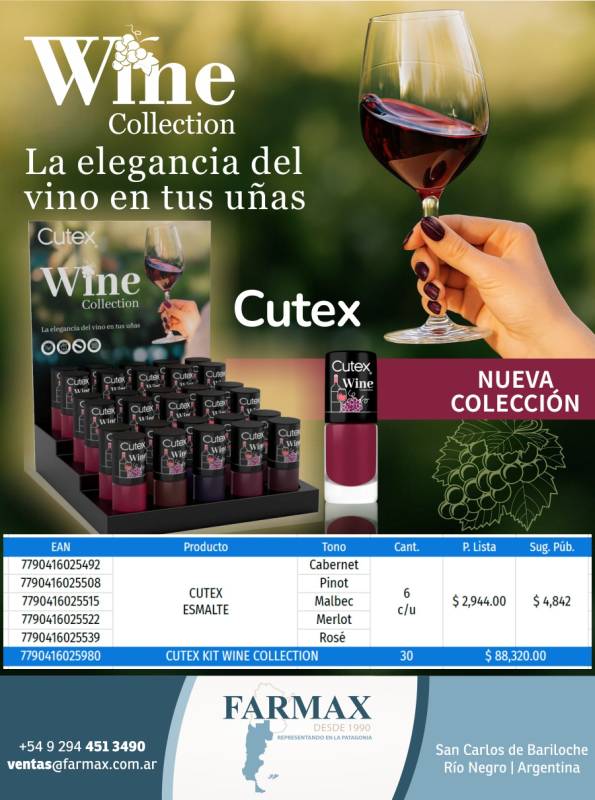 Cutex Color Kit Wine Collection