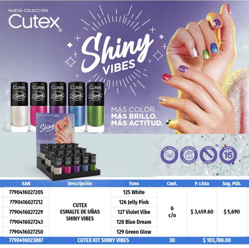 Cutex Color Kit Shiny Vibes