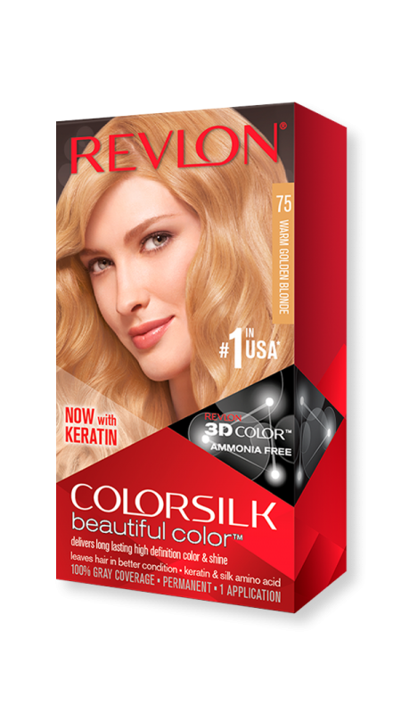 Color Silk 3d Con Keratina- 75 Rubio Calido Dorado