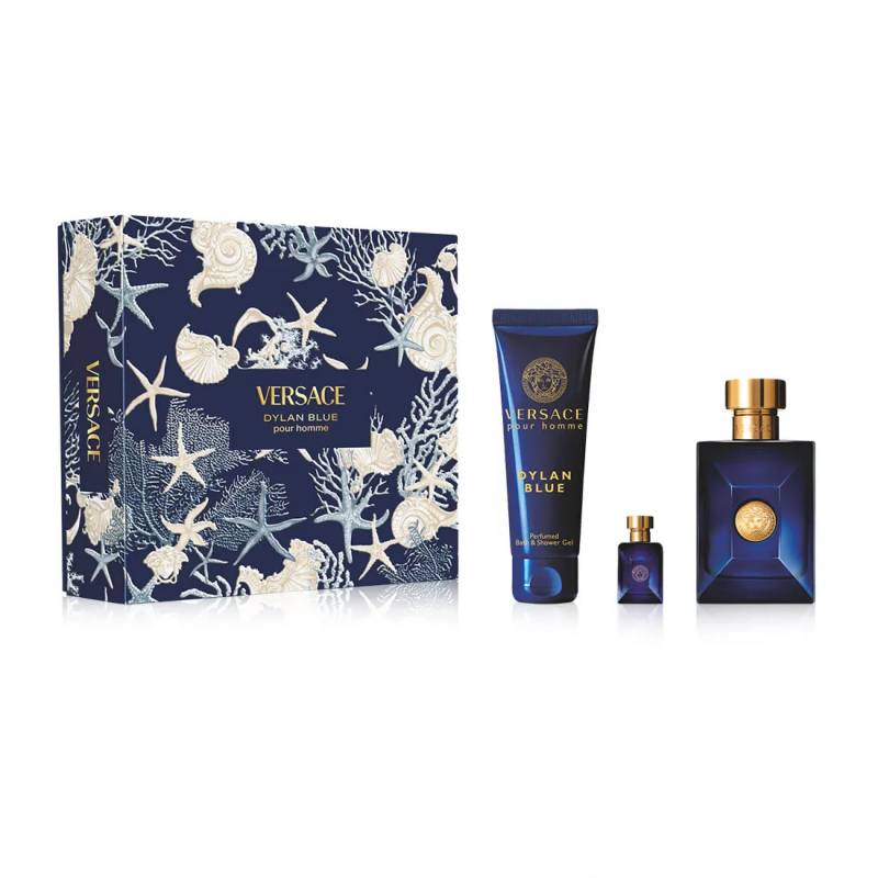 Versace - Set Dylan Blue Edt 100Ml + Body Shower Gel 150Ml + Edt 5Ml