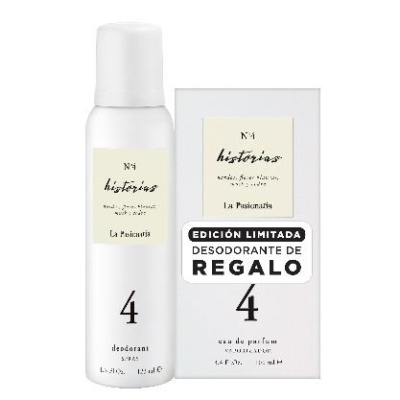 La Pasionaria - Historias 4 - Pack Edt 100Ml + Deo 123Ml