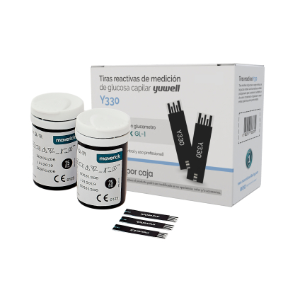 Maverick - Tiras Reacticas X50. Presentacion 2 Tubos X 25