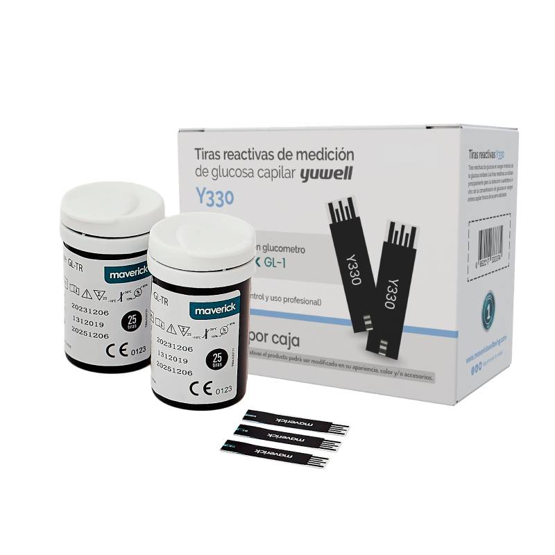 Maverick - Tiras Reacticas X50. Presentacion 2 Tubos X 25