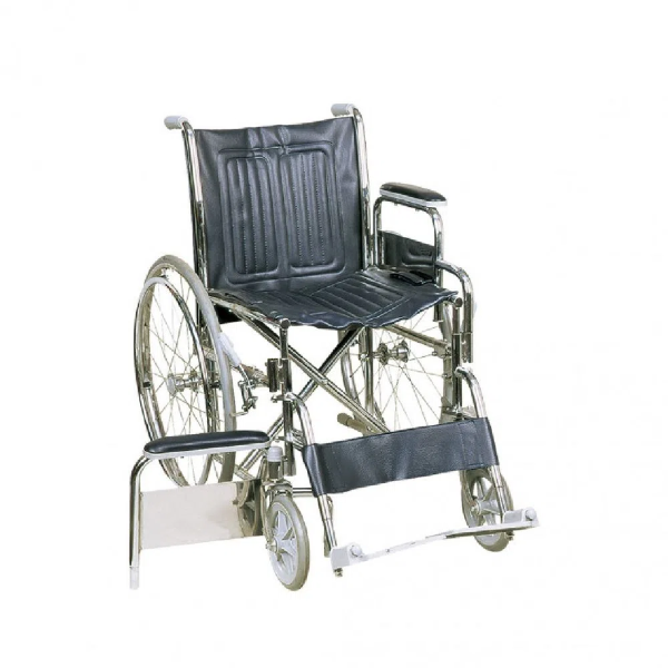 Silfab - Silla De Ruedas Cromada C/Apoyabrazos Y Pedanas Desmontables - Ancho 41Cm