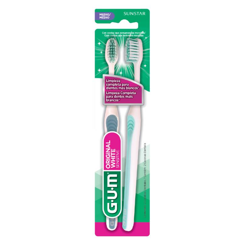 Gum 4517La2 - Cepillo Original White Sensitive X 2