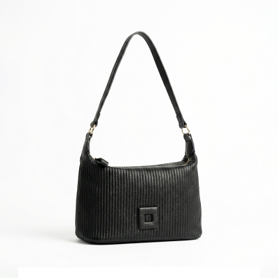 Marta Roggiero - Cartera Textura Rayas + Pañuelo De Regalo