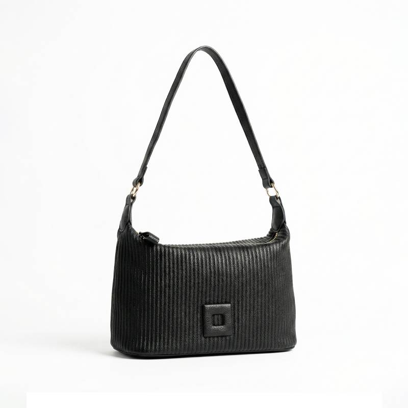 Marta Roggiero - Cartera Textura Rayas + Pañuelo De Regalo