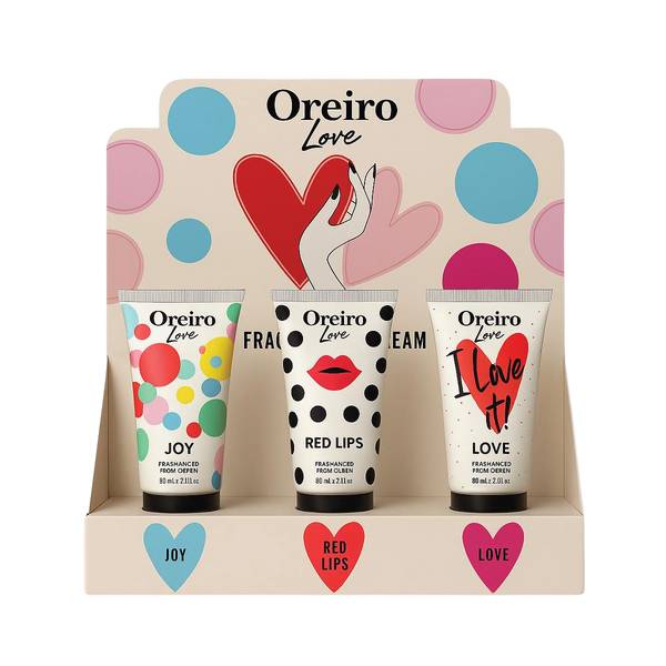 Las Oreiro - Exhibidor De Mostrador Crema De Manos Love X 12