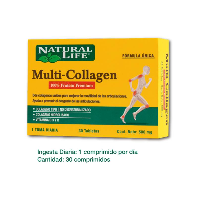 Natural Life - Multi-Collagen X 30 Tabs.