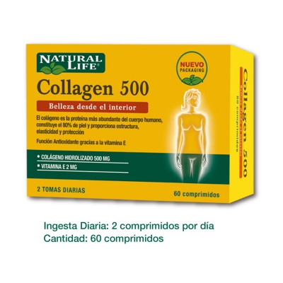 Natural Life - Collagen 500Mg X 60 Tabs.