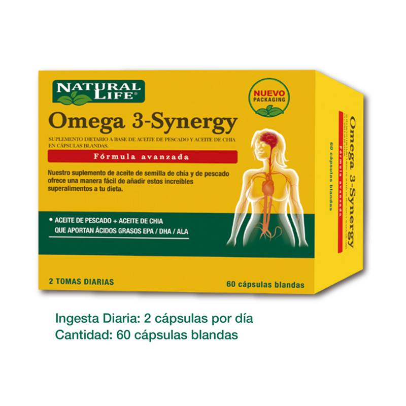 Natural Life - Omega 3-Synergy X 60 Caps.