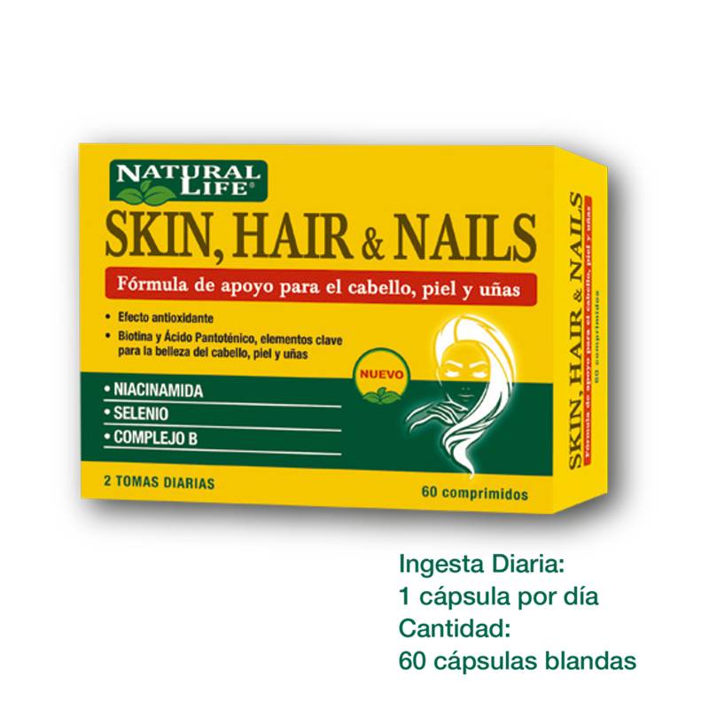 Natural Life - Skin, Hair And Nails X 60 Tabs.