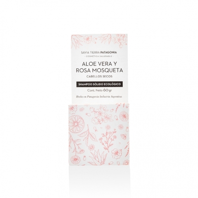 Savia Tierra - Shampoo Solido Aloe Vera Y Rosa Mosqueta X 60ml