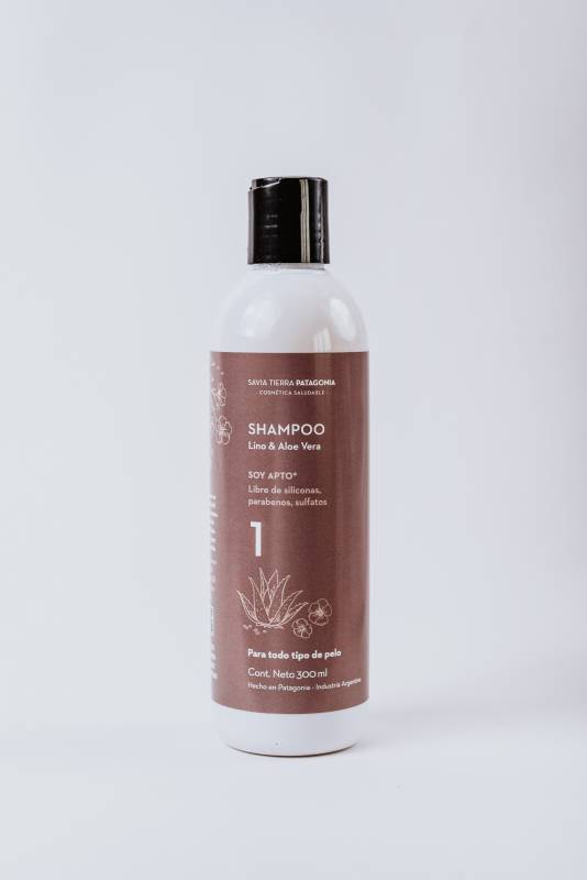 Savia Tierra - Shampoo Lino Y Aloe Vera X 300Ml