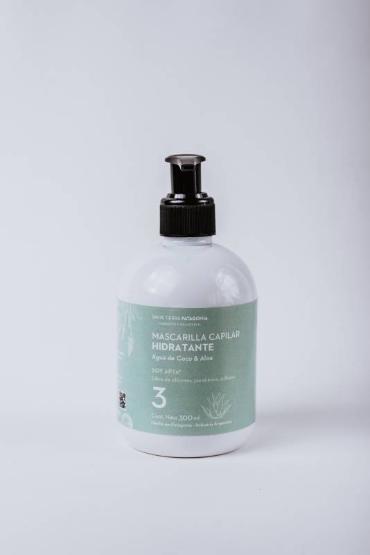 Savia Tierra - Mascarilla Hidratante - Agua De Coco Y Aloe Vera 300Ml