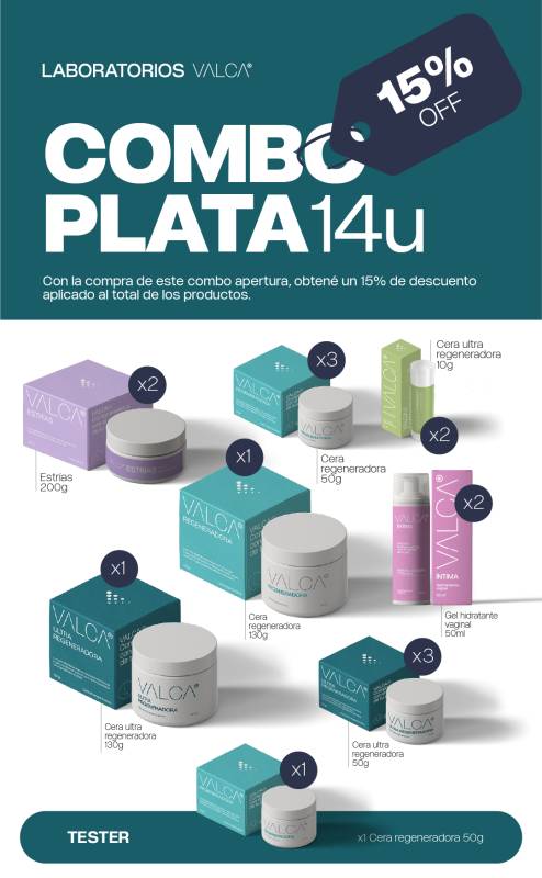 Valca Combo Plata X 14 Unidades