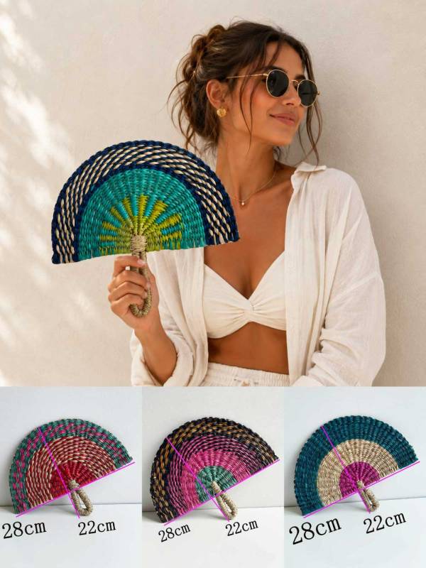 Abanico De Rafia 37029