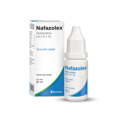 Nafazolex - Nafazolina Hci 0.1% - Solución Nasal. Gtas 20Ml - Vbr